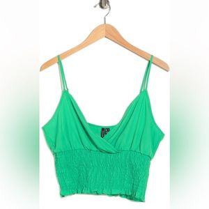 Vero Moda Henna Spaghetti Strap Smocked Crop Top